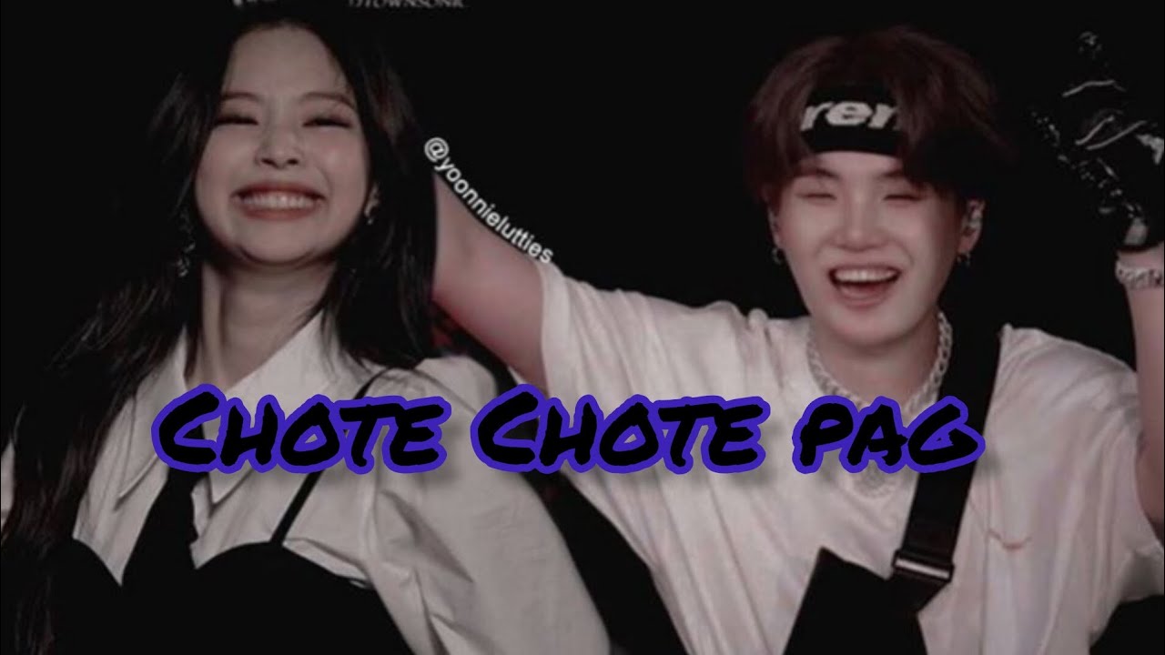 Jennie and suga mix hindi song 💞 (Chote Chote pag)[Suggested video] #blackpink #bts