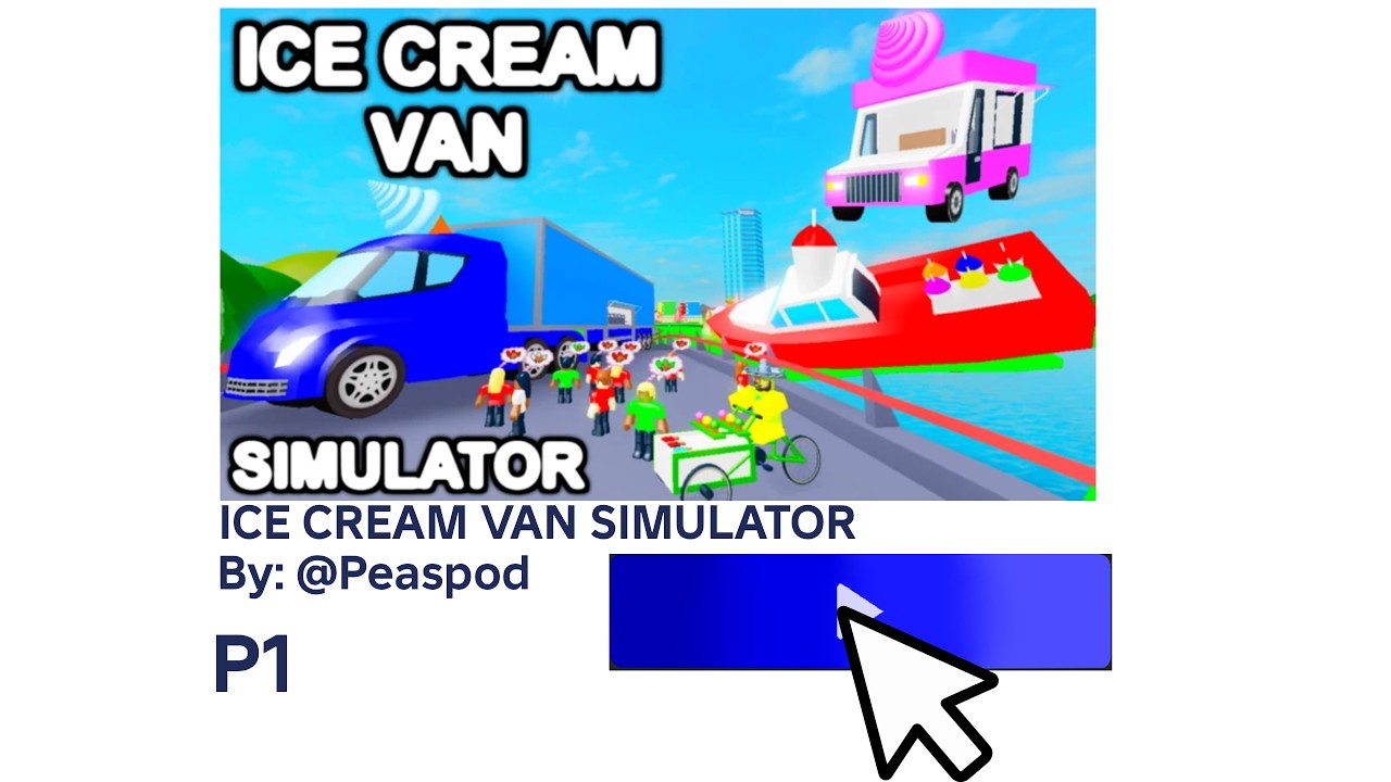 Playing Ice Cream Van Slmulator On Roblox