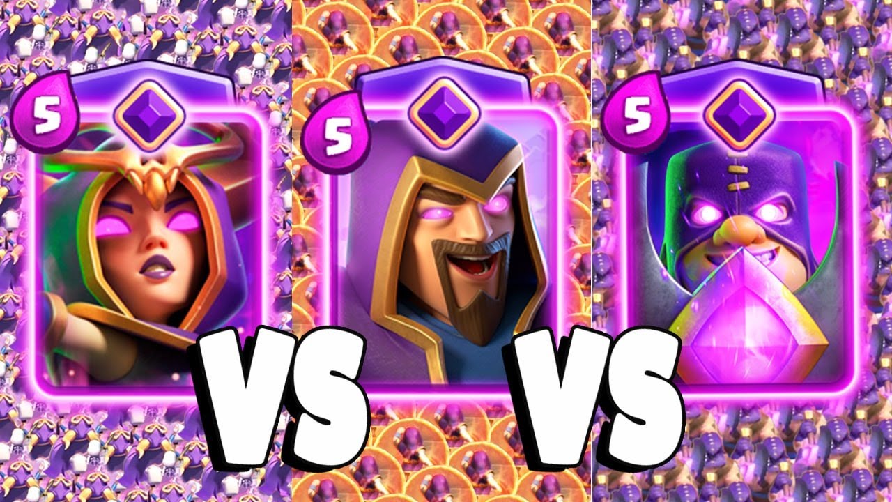 EVOLVED WITCH vs EVOLVED WIZARD vs EVOLVED EXECUTIONER - Clash Royale Challenge