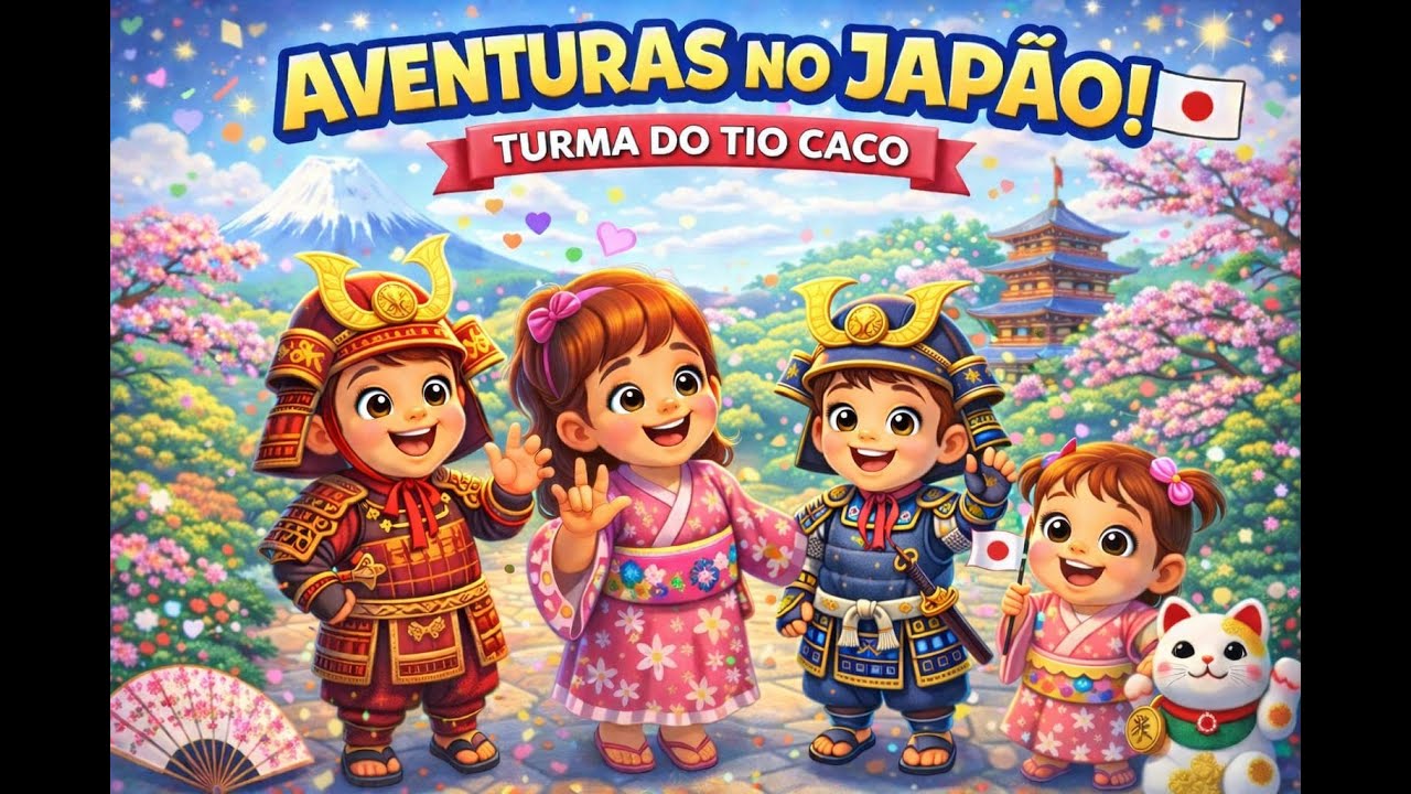 Japão para Crianças 🇯🇵 | Música Infantil Educativa | Turma do Tio Caco