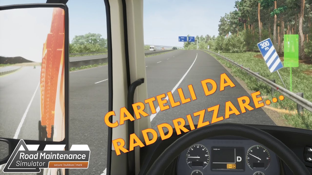 ROAD MAINTENANCE SIMULATOR 🚧 Simulatore di lavori stradali 🛑 Raddrizziamo cartelli... - Gameplay ITA