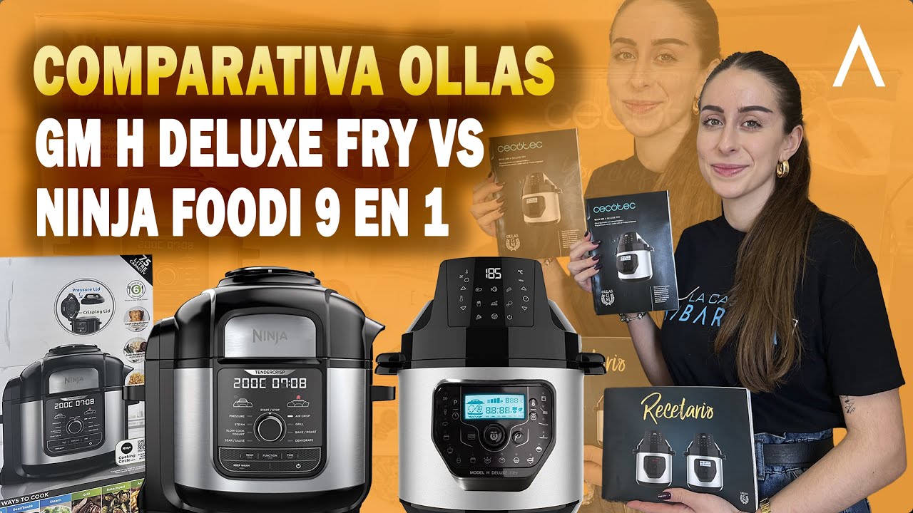 ✅Olla programable Cecotec GM H Deluxe Fry vs Ninja Foodi ➤ Comparativa