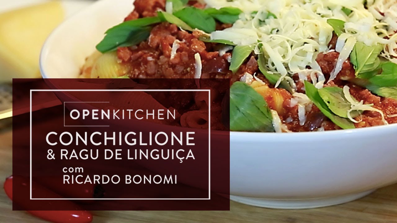 Conchiglione & Ragu de Linguiças - Fresca e Defumada