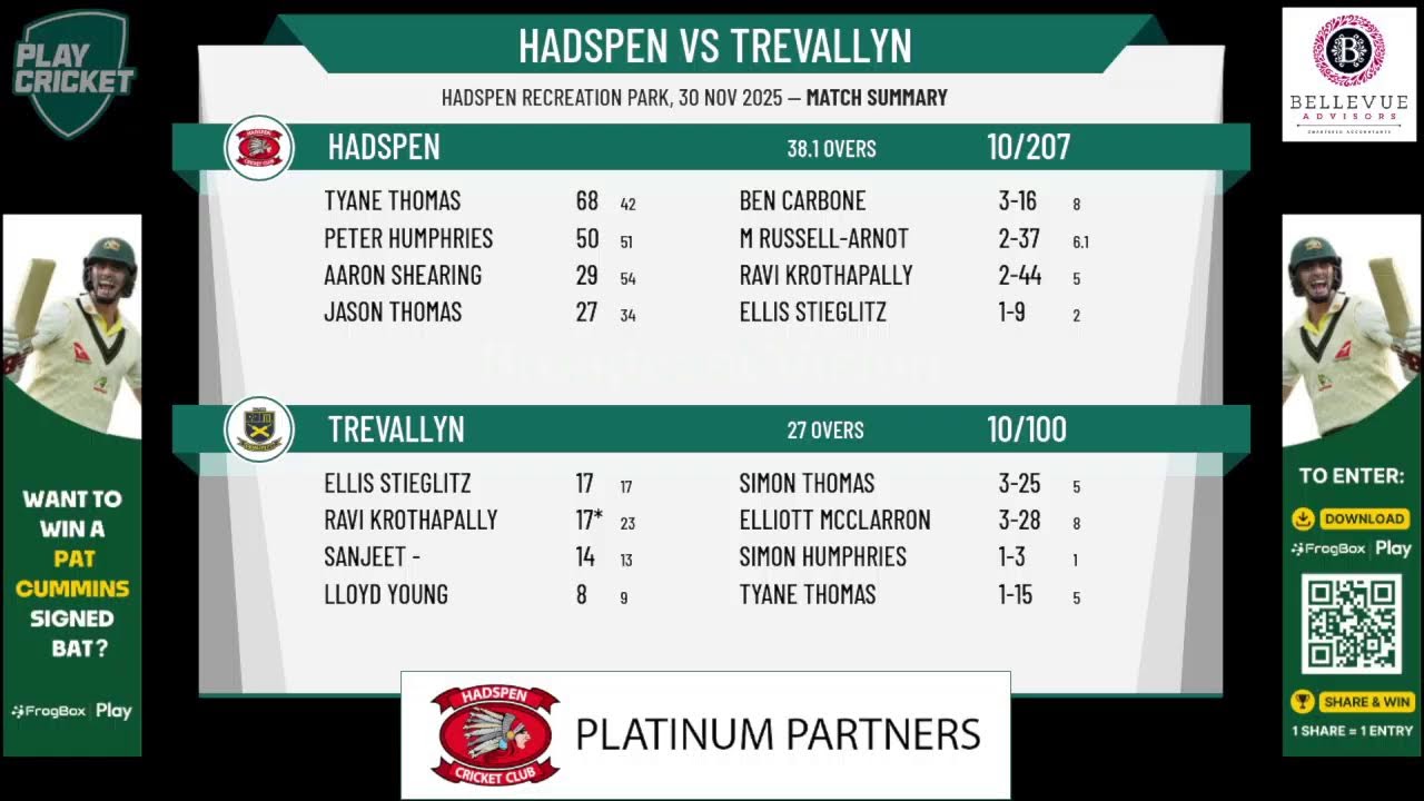 Hadspen v Trevallyn