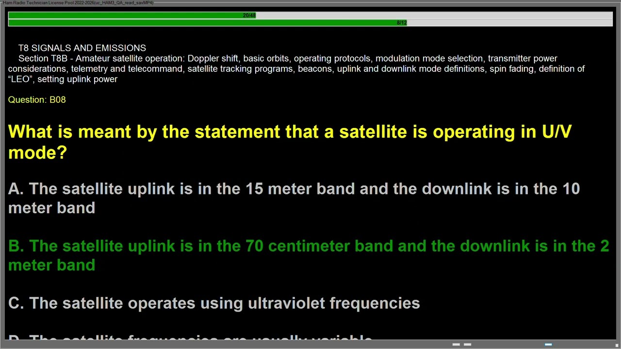 Ham Radio Technician license exam   SUB ELEMENT T8   SIGNALS AND EMISSIONS #ham #hamradioexam