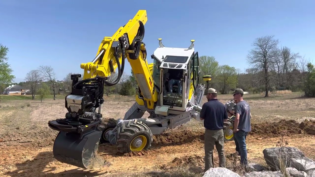 Leica iCON iXE3 – 3D-System on the Menzi Muck M545X (with telescope readings!)