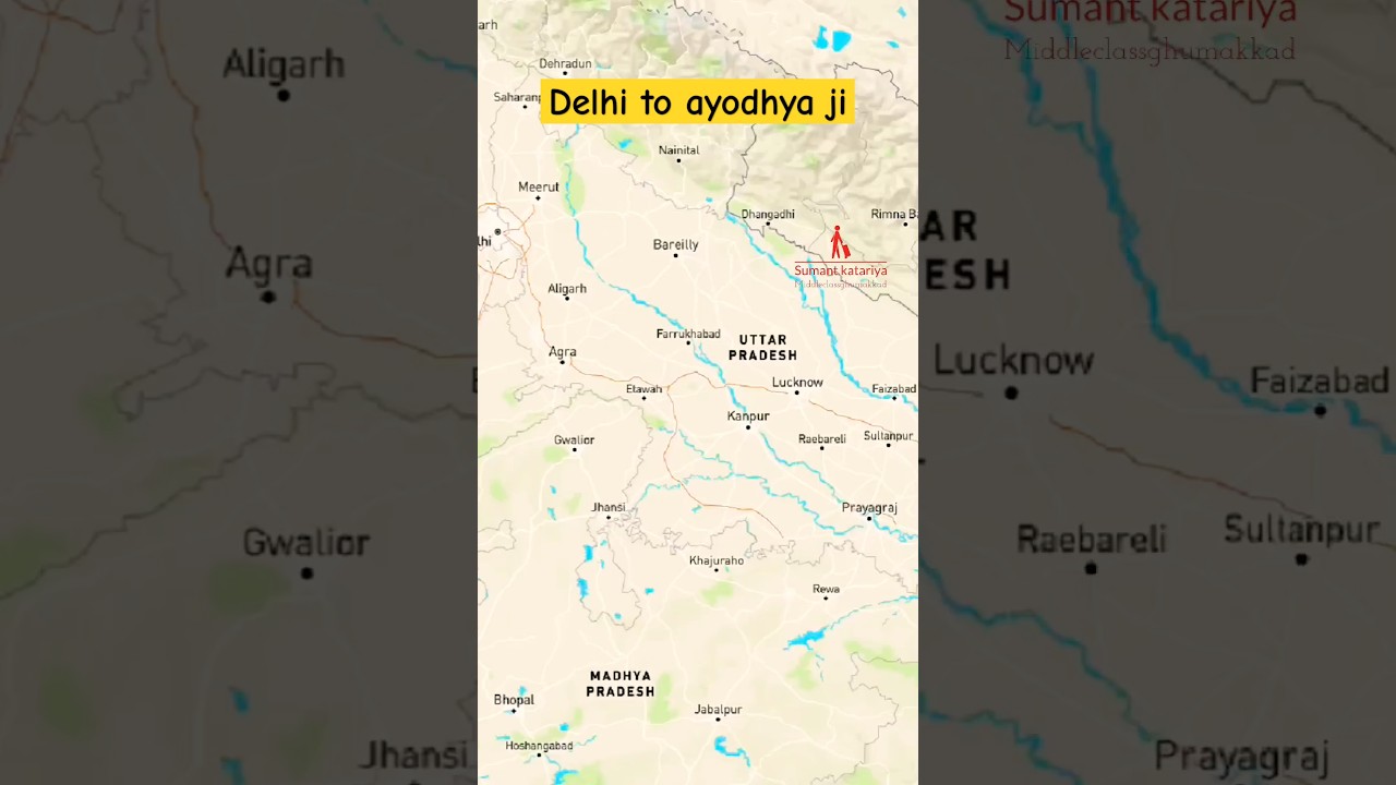 delhi to ayodhya route #ayodhya #rammandir #ram #ramlala #jaishreeram #mandir #traveller #travel