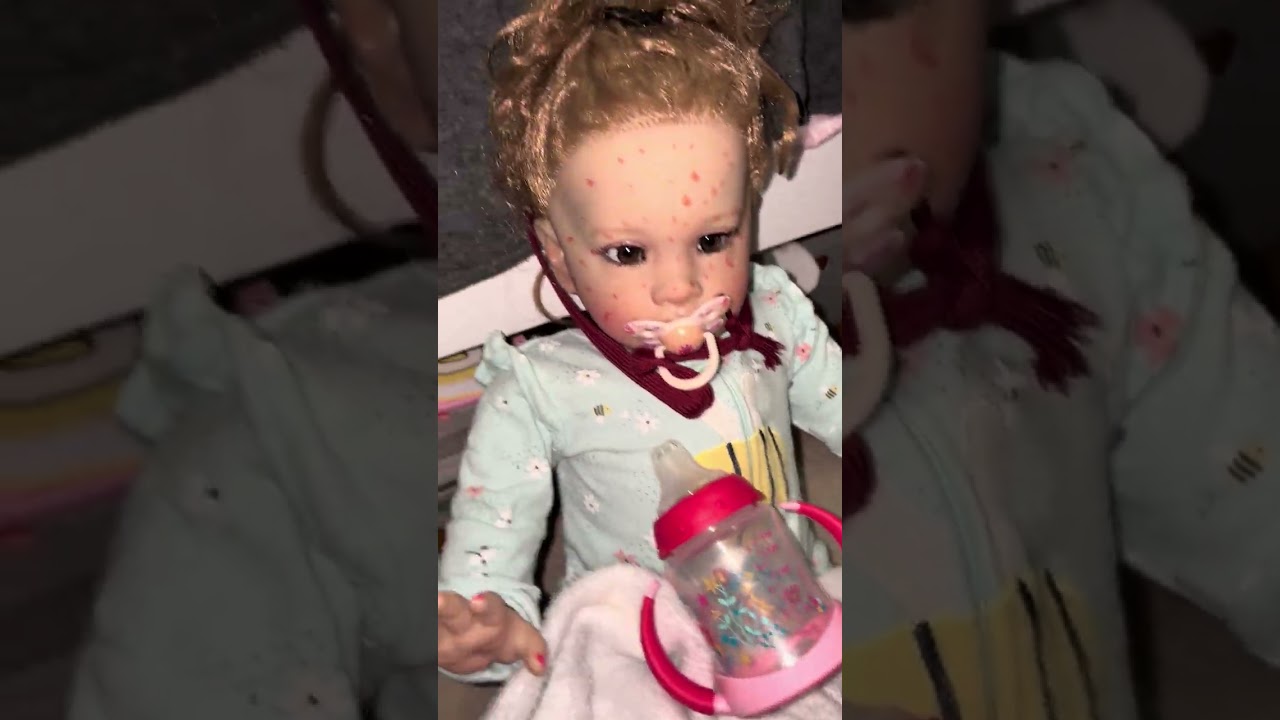 Role play video Reborn Toddler Blakely is sick with the chickenpox 🤧 🤢 