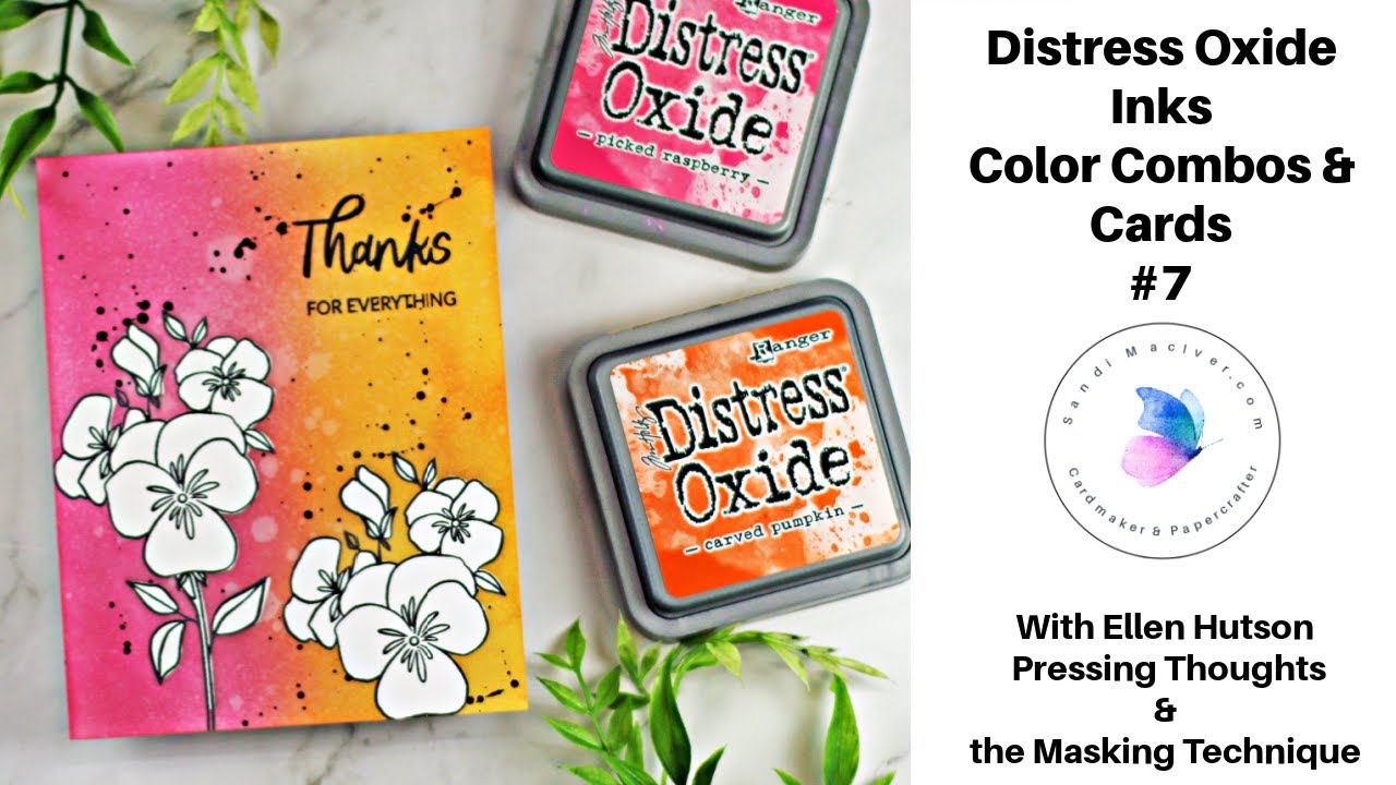 Distress Oxide Inks Color Combos and Cards #7