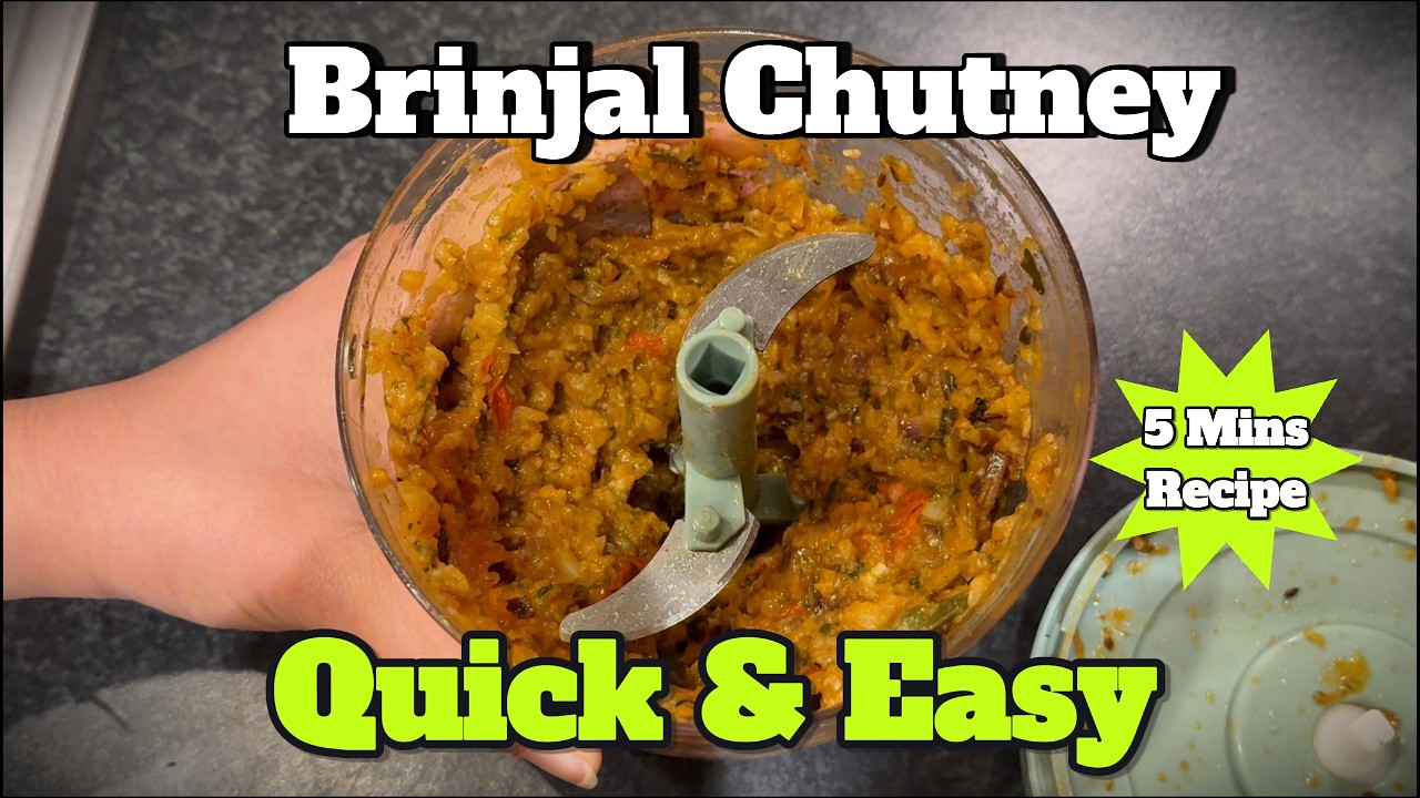 Brinjal Chutney Recipe | Easy Recipe | ಬದನೆಕಾಯಿ ಚಟ್ನಿ ರೆಸಿಪಿ in 5 Minutes
