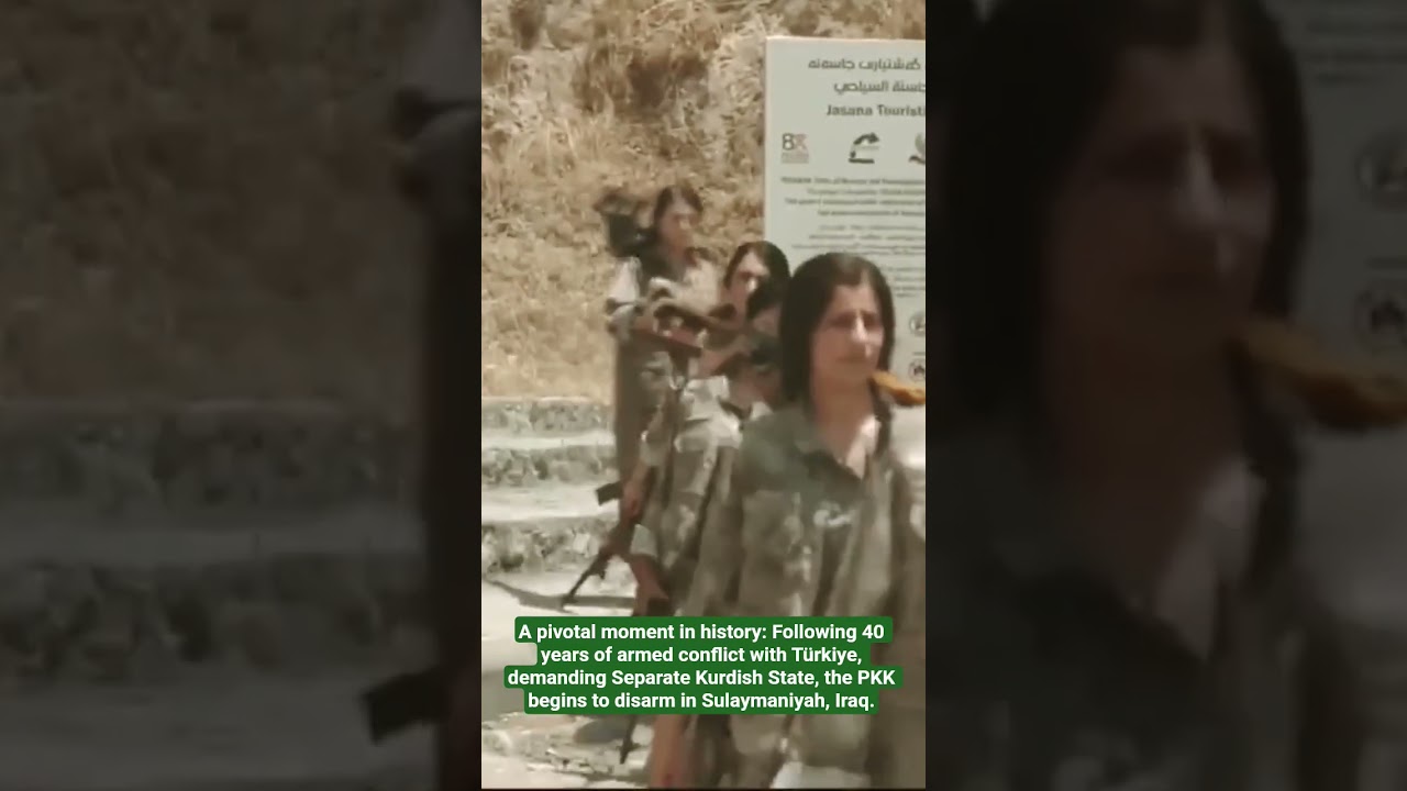 PKK lay down arms after 40 years of  fight with Turkey #breakingnews #Turkey #pkk #trump #foryou