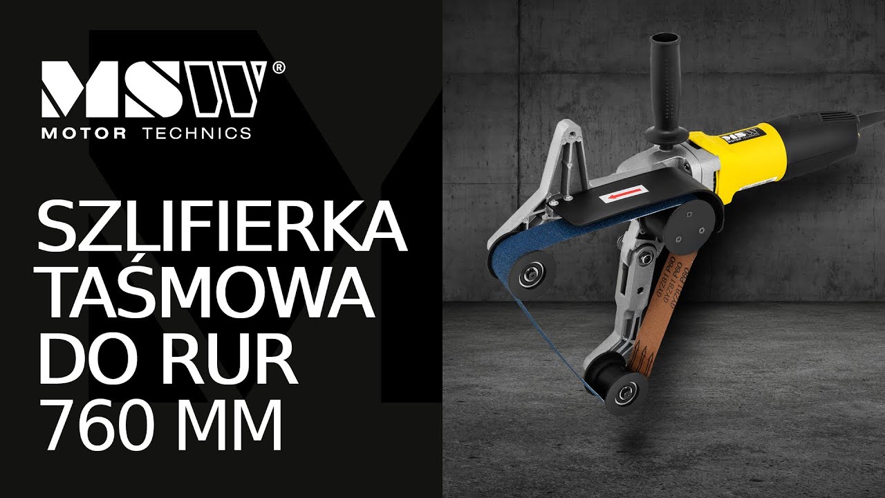 Szlifierka taśmowa do rur MSW Motor Technics MSW-POL900L | Prezentacja produktu