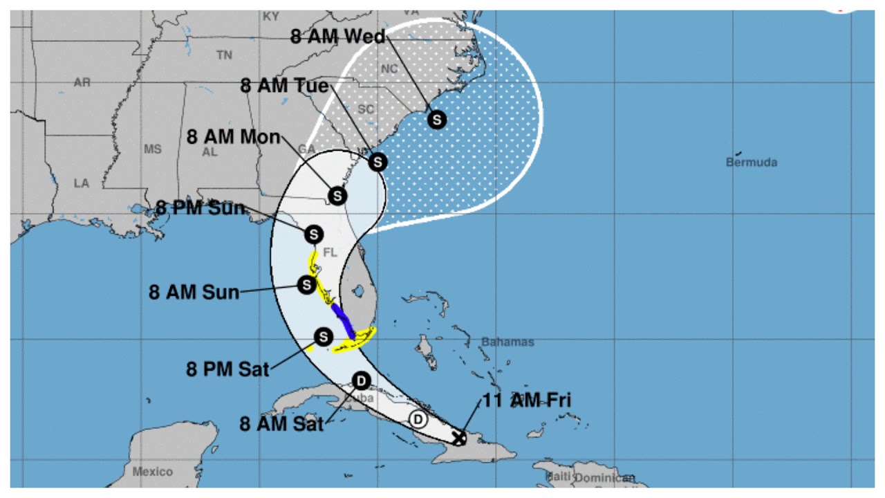Emiten vigilancias de tormenta tropical para partes del sur de Florida por posible ciclón #4