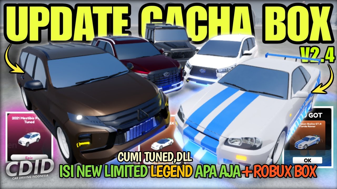 CDID UPDATE ISI LIMITED BARU GACHA DAILY BOX SEBELUM UPDATE V2.5, TUNED CUMI, DLL | CDID V2.4 Roblox