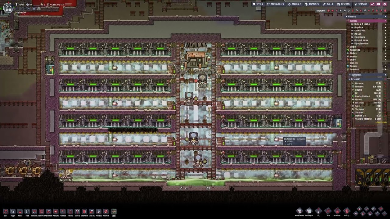 Oxygen Not Included - CLRR(The Coolant Limited Research Reactor) Short Update