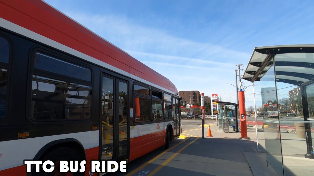 TTC Route 52B Bus From Lawrence Station To Westwood Square Bus Terminal