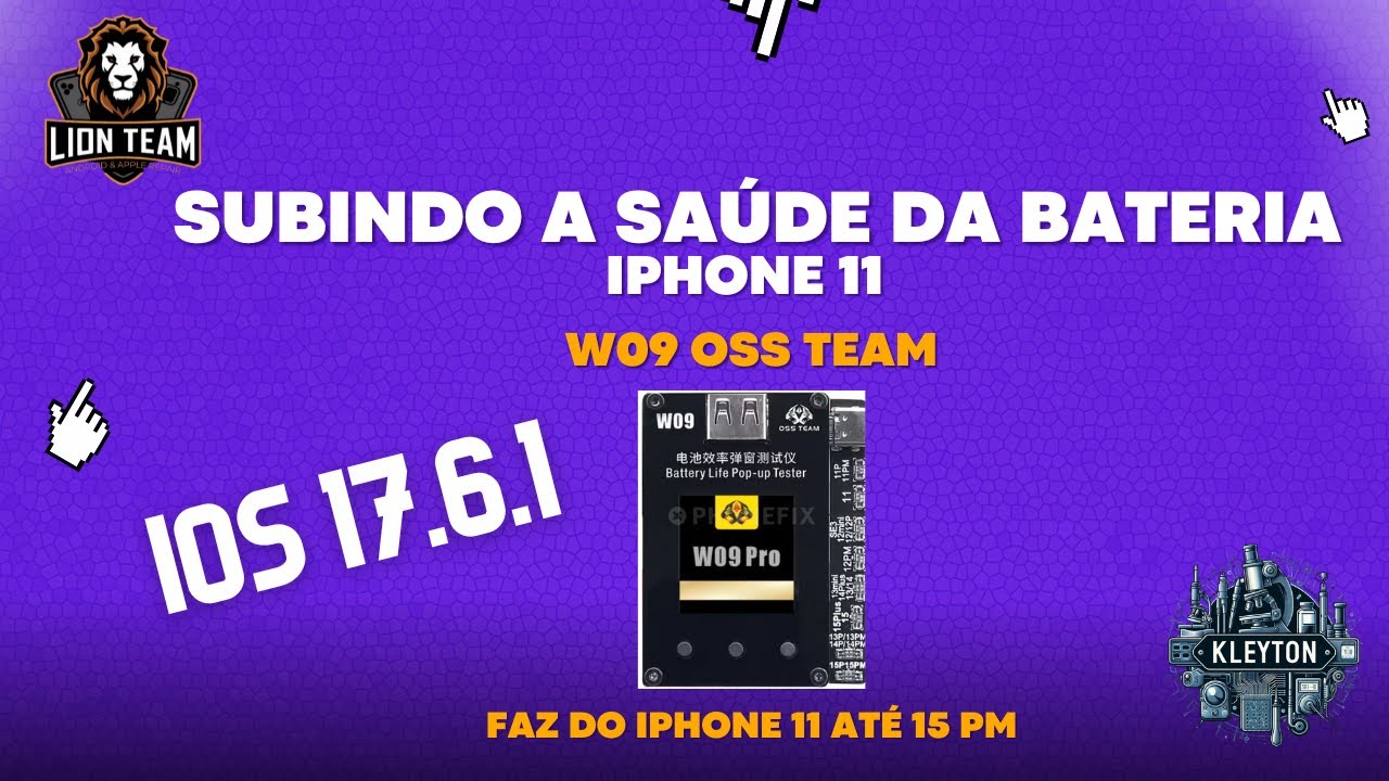 SUBINDO A SAÚDE DA BATERIA DO IPHONE 11 NO IOS 17.6.1