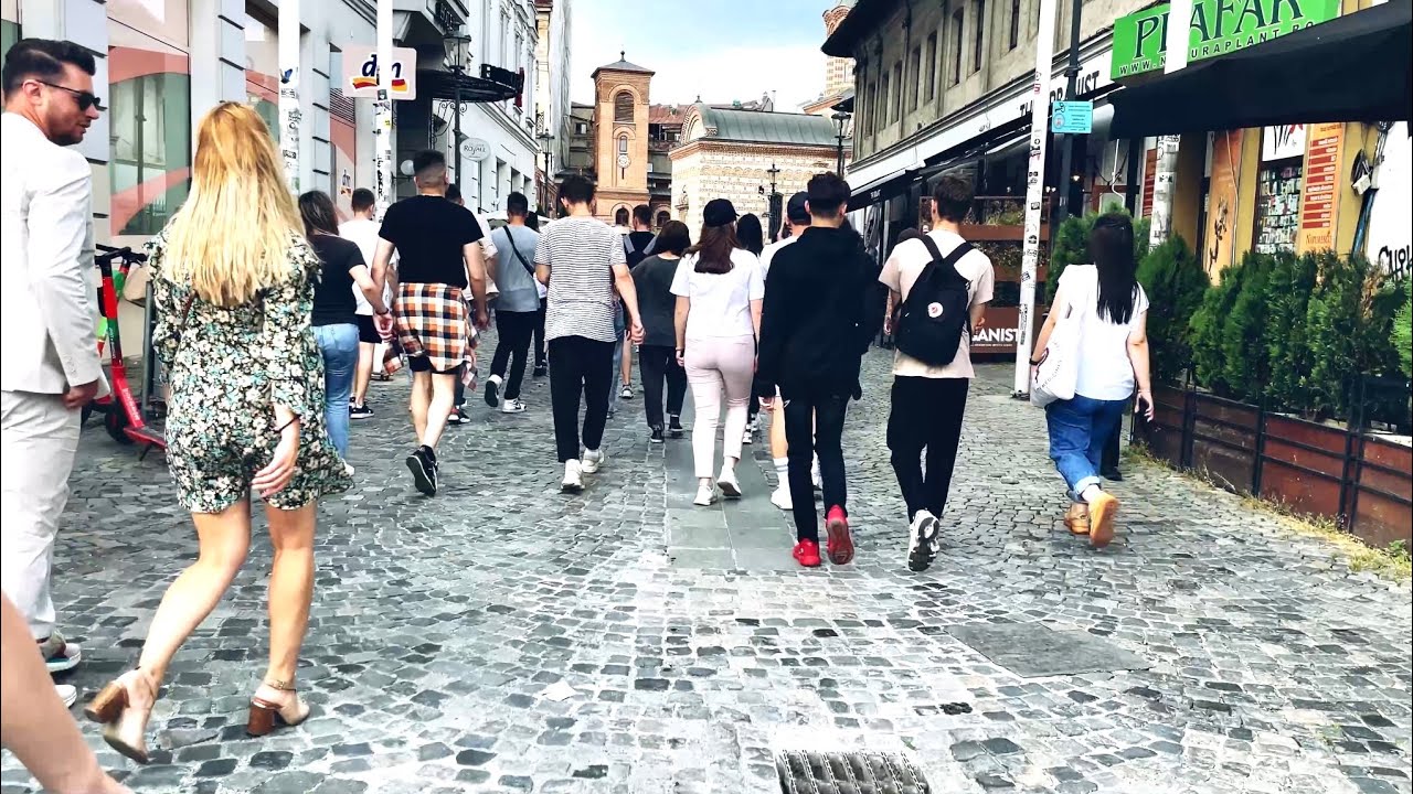 🇹🇩OLD TOWN WALKING TOUR | Bucharest, Romania | MAY 2022