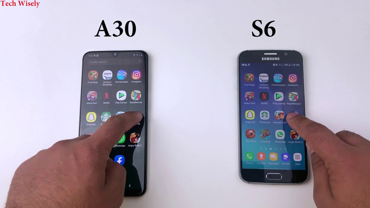 Galaxy A30 vs Galaxy S6 | Speed Test Comparison