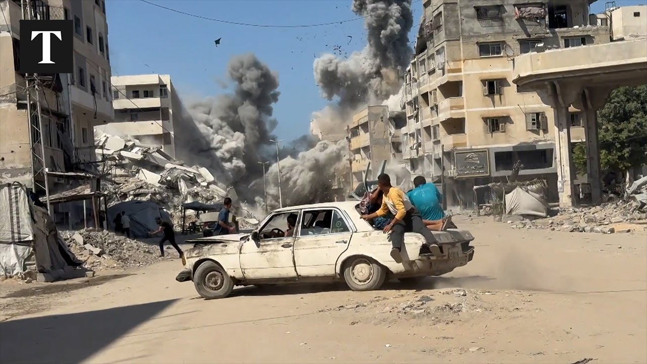 Israeli Airstrike Targets Building In Gaza City