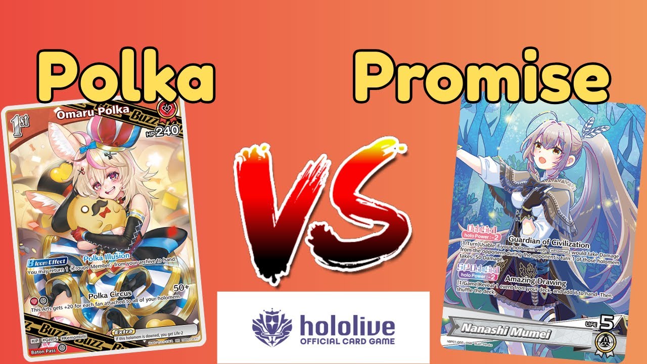 Promise vs Polka Hololive OCG English gameplay
