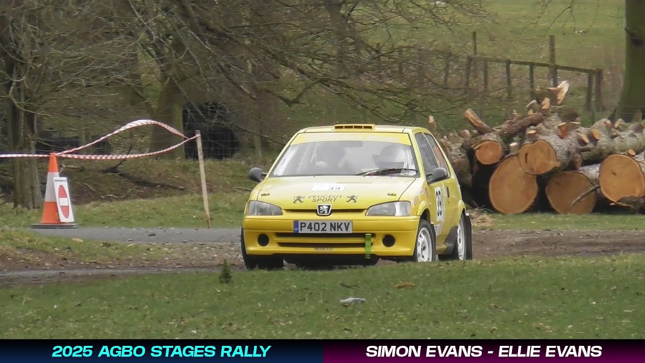 2025 AGBO Stages Rally - Simon Evans & Ellie Evans - Peugeot 106 - Car 39