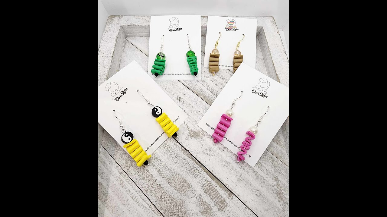 DIY foam earrings tutorial