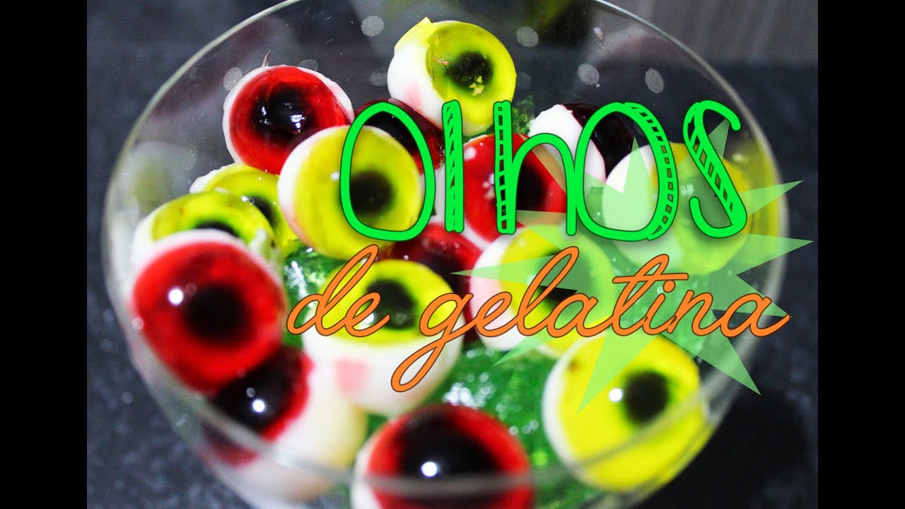 Olhos de ZUMBI (gelatina) | HALLOWEEN