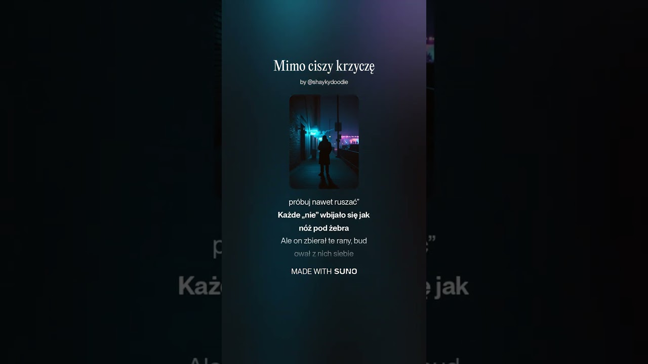 Mimo ciszy krzyczę