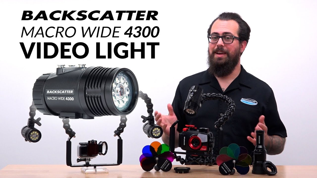 Backscatter Macro Wide Video Light MW-4300 | The Best Underwater Video Light