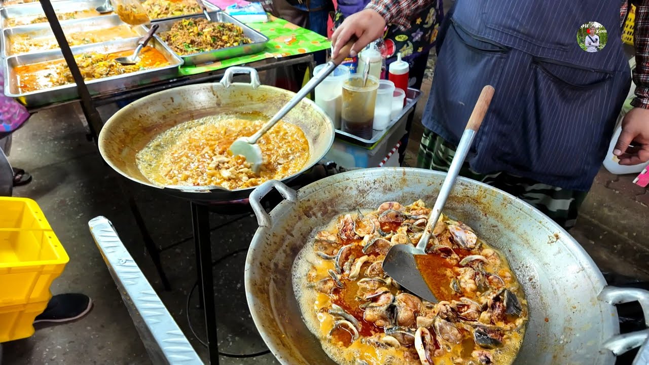 สุดยอด!..สารพัดผัดเผ็ดแกงป่า 40บาท ผัดขายผัดเยอะยิ่งกว่างานบุญ ผัดป่าตลาดนัดคอมเพล็กซ์ ฉะเชิงเทรา