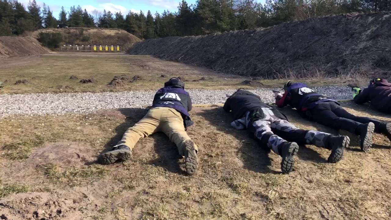 Terrænskydning i Ulfborg 2018-03-18 - Liggende skydning på 100 meter