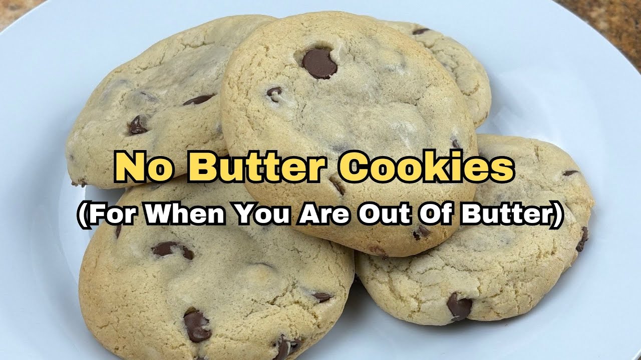 No Butter Cookies - Out of butter? Try this easy recipe (cookies with oil - not butter)