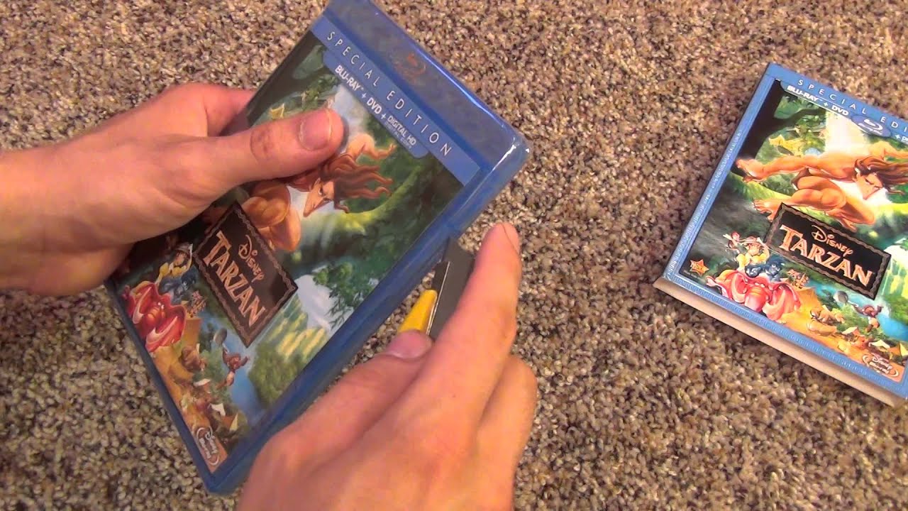 Disney's Tarzan Special Edition Blu-Ray DVD Unboxing Jane Terk Kerchak Tantor