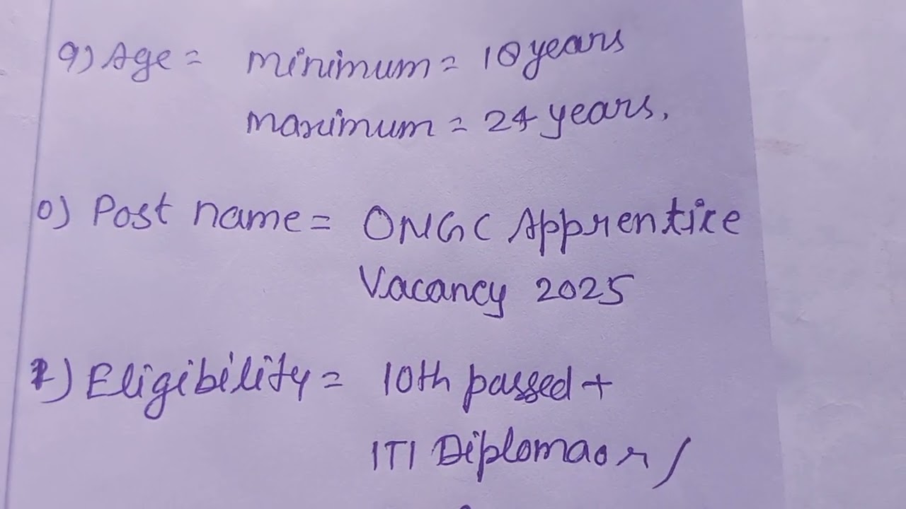 ONGC APPRENTICE RECRUITMENT 2025 .|| ONGS APPRENTICE APPLY 2025 . ||ONGC APPRENTICE VACANCY 2025.||