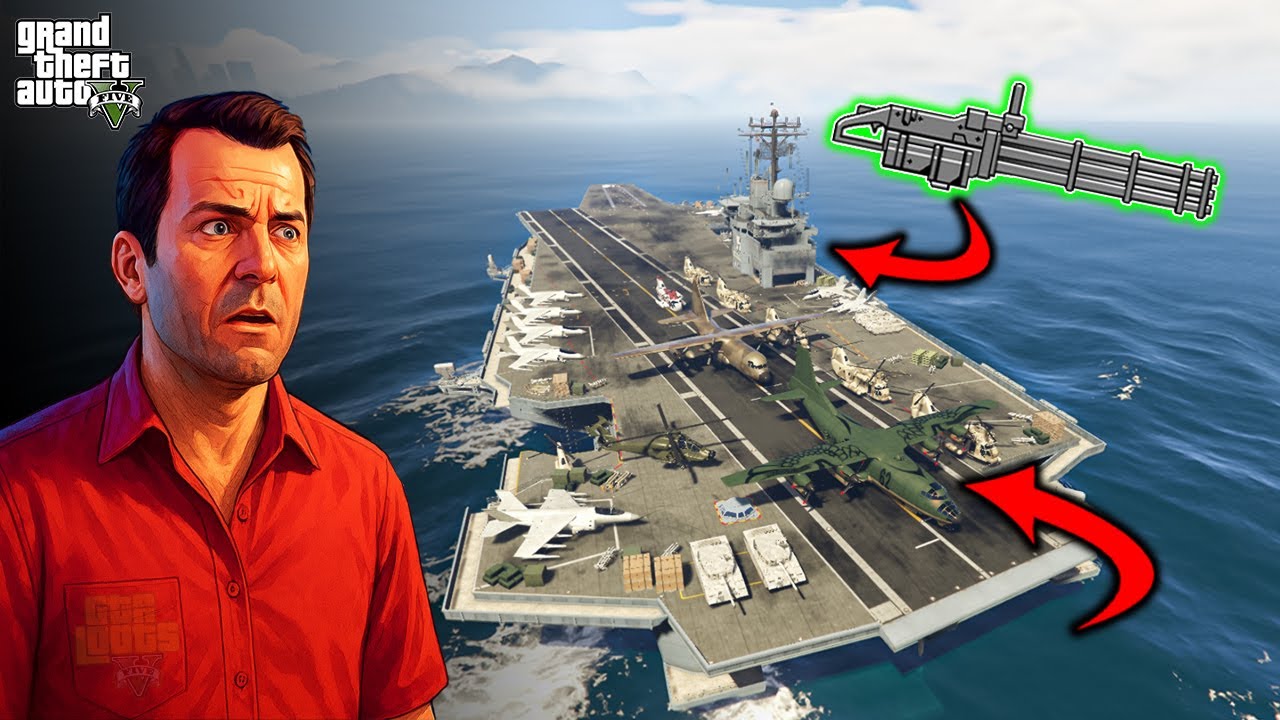 GTA 5 - Secret Aircraft Carrier Location in Story Mode (PS5/PS4/PC/XBOX)