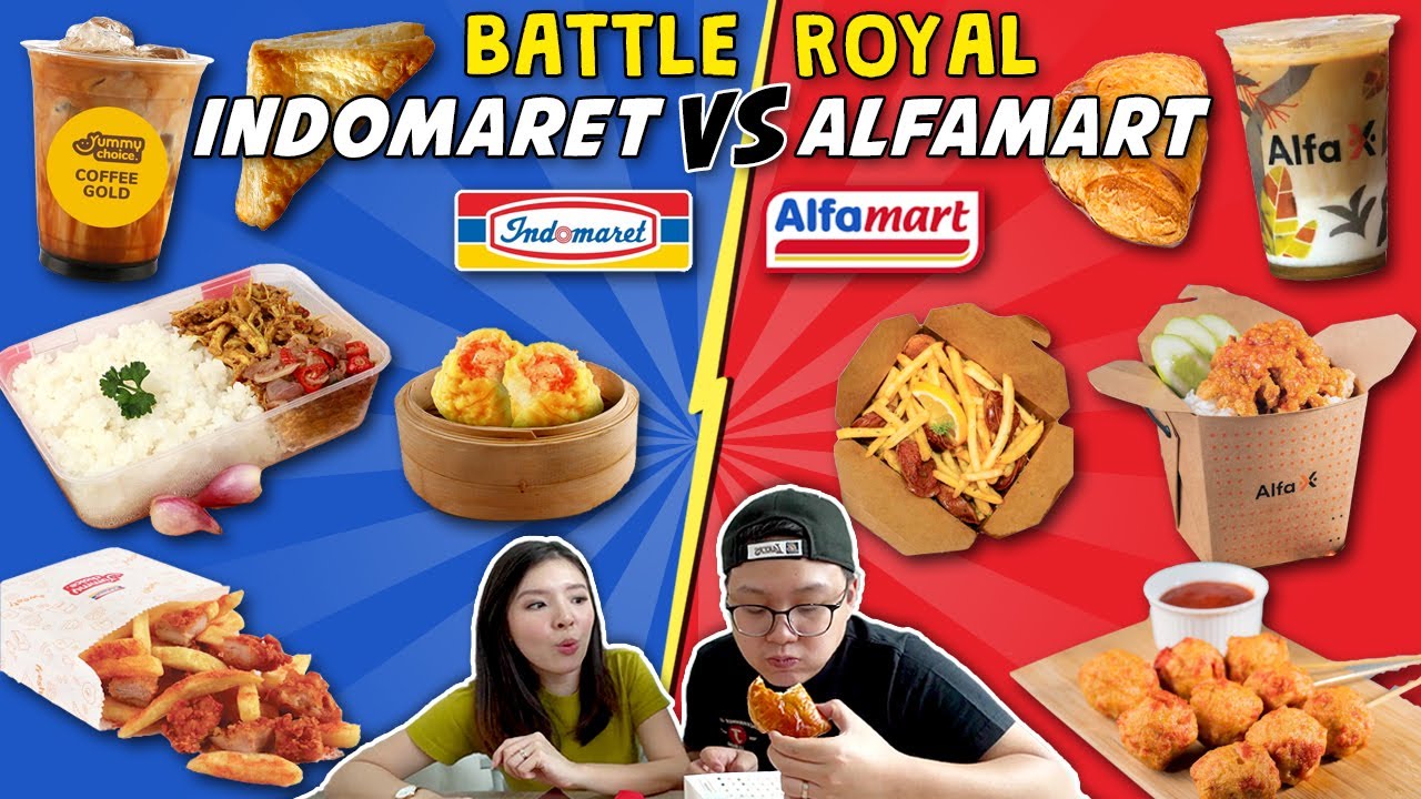BATTLE MAKANAN INDOMARET VS ALFAMART !! ENAKAN MANA YA ??