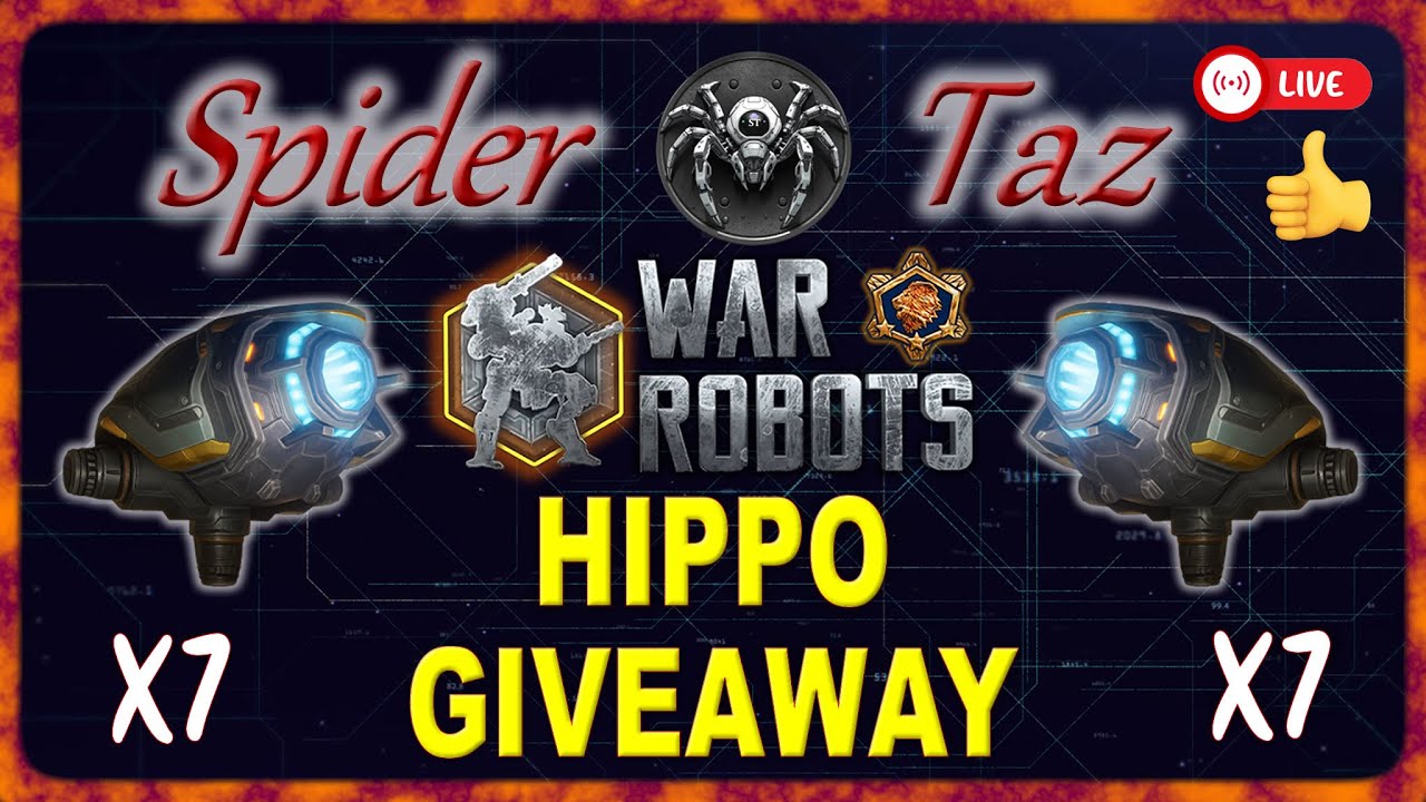 🔴 War Robots LIVE | GIVEAWAY HIPPO  X 7 | #WRwinHippo