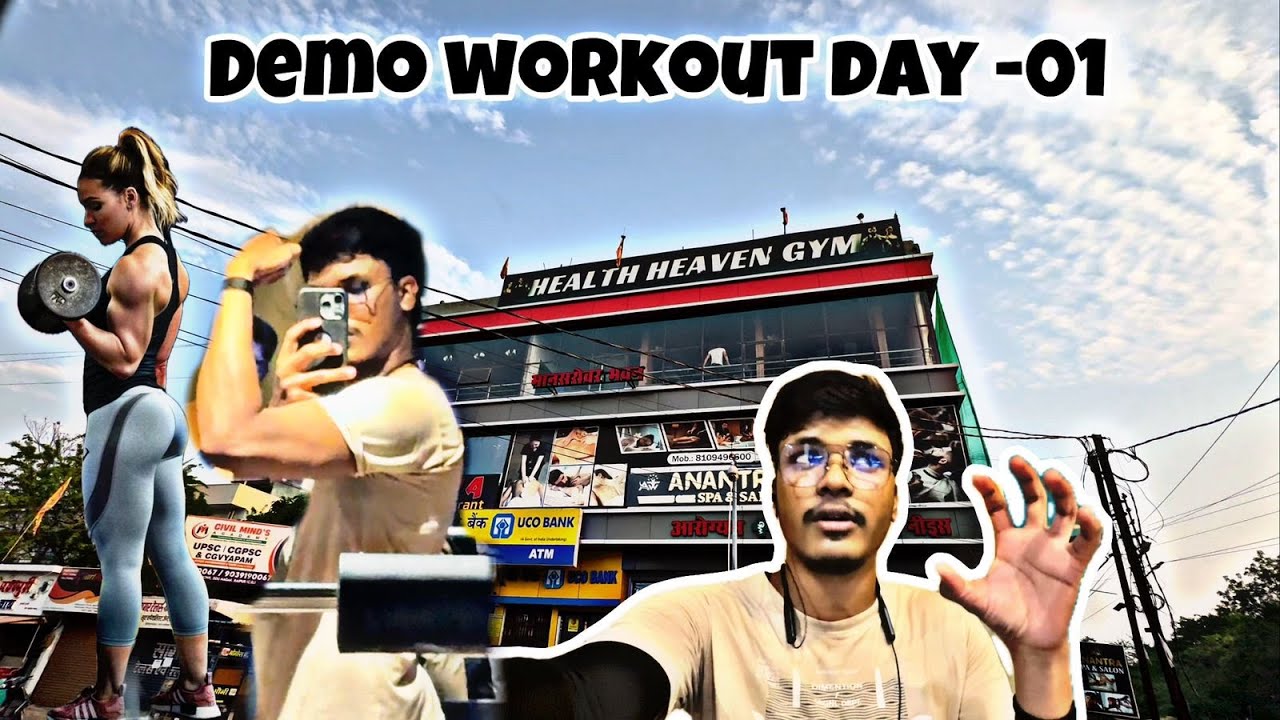 "Full Body Workout Day 1 | Health Heaven Gym Demo | Raipur, Chhattisgarh"