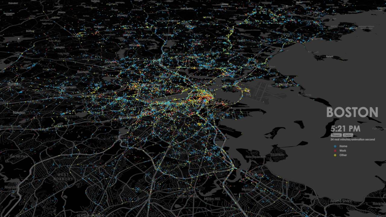 Tracking urban mobility