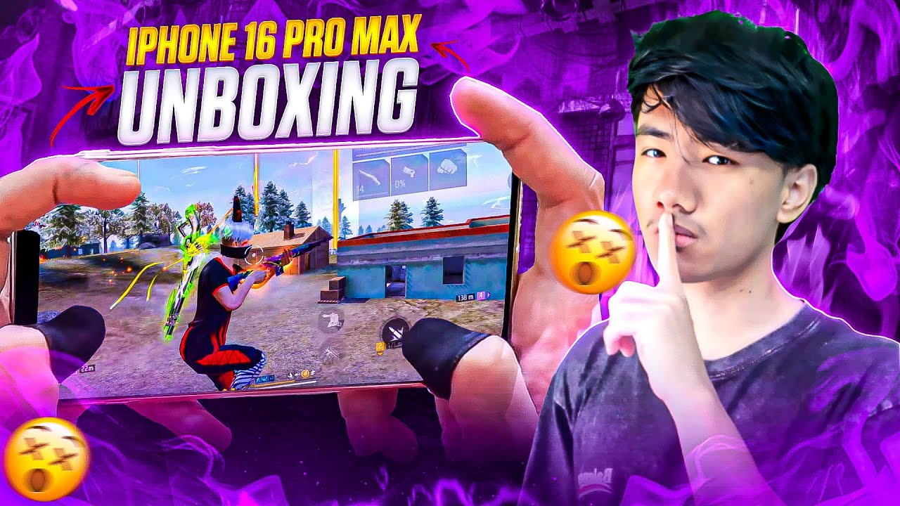 Iphone 16 Pro Max Unboxing🎁 Freefire Handcam⚡️Better Than 14 Pro Max Or Not❓