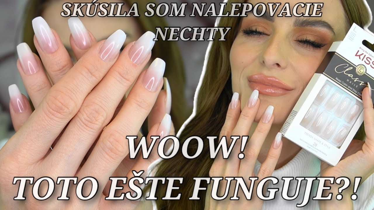 NECHTY DOMA AKO ZO SALÓNA ZA 10 minút? VYSKÚŠALA SOM KISS NALEPOVACIE NECHTY | KISS NAILS