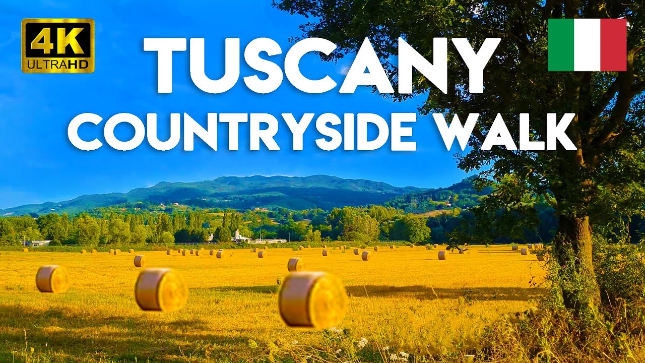 TUSCANY COUNTRYSIDE WALK near FLORENCE 4K 🇮🇹  (Borgo San Lorenzo, Florence, Italy) [4K UHD 60fps]