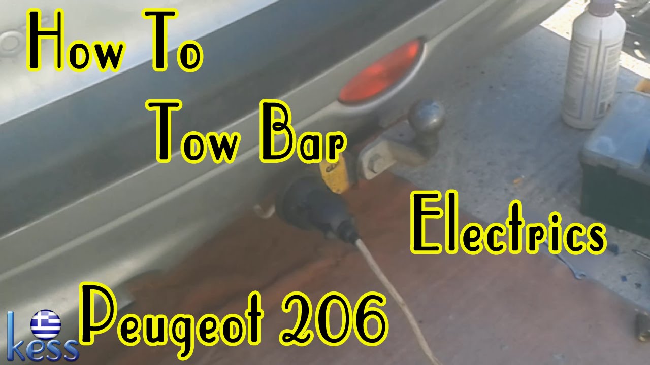 How to Tow Bar (hitch) Wiring Electrics Peugeot 206