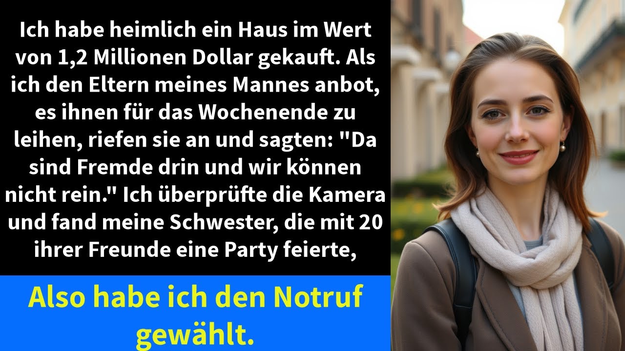 Ich habe heimlich ein Haus im Wert von 1,2 Millionen Dollar gekauft. Als ich den Eltern meines