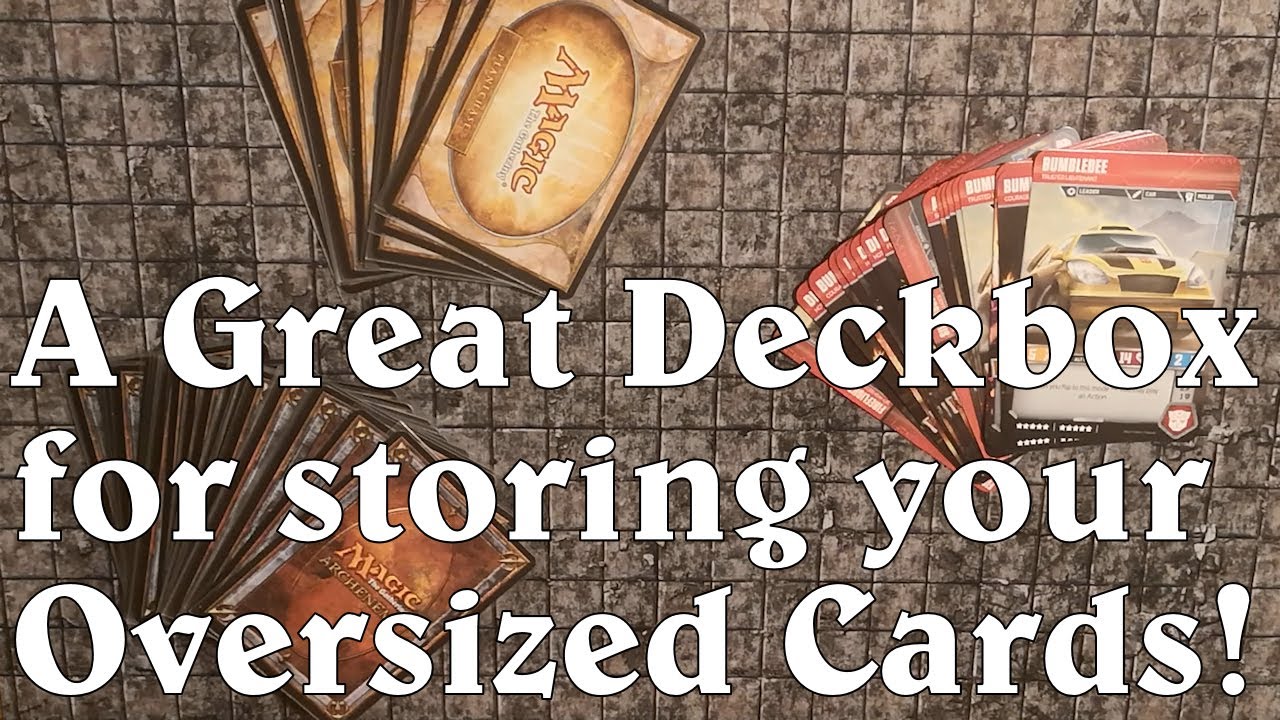 How to store a deck of oversized cards