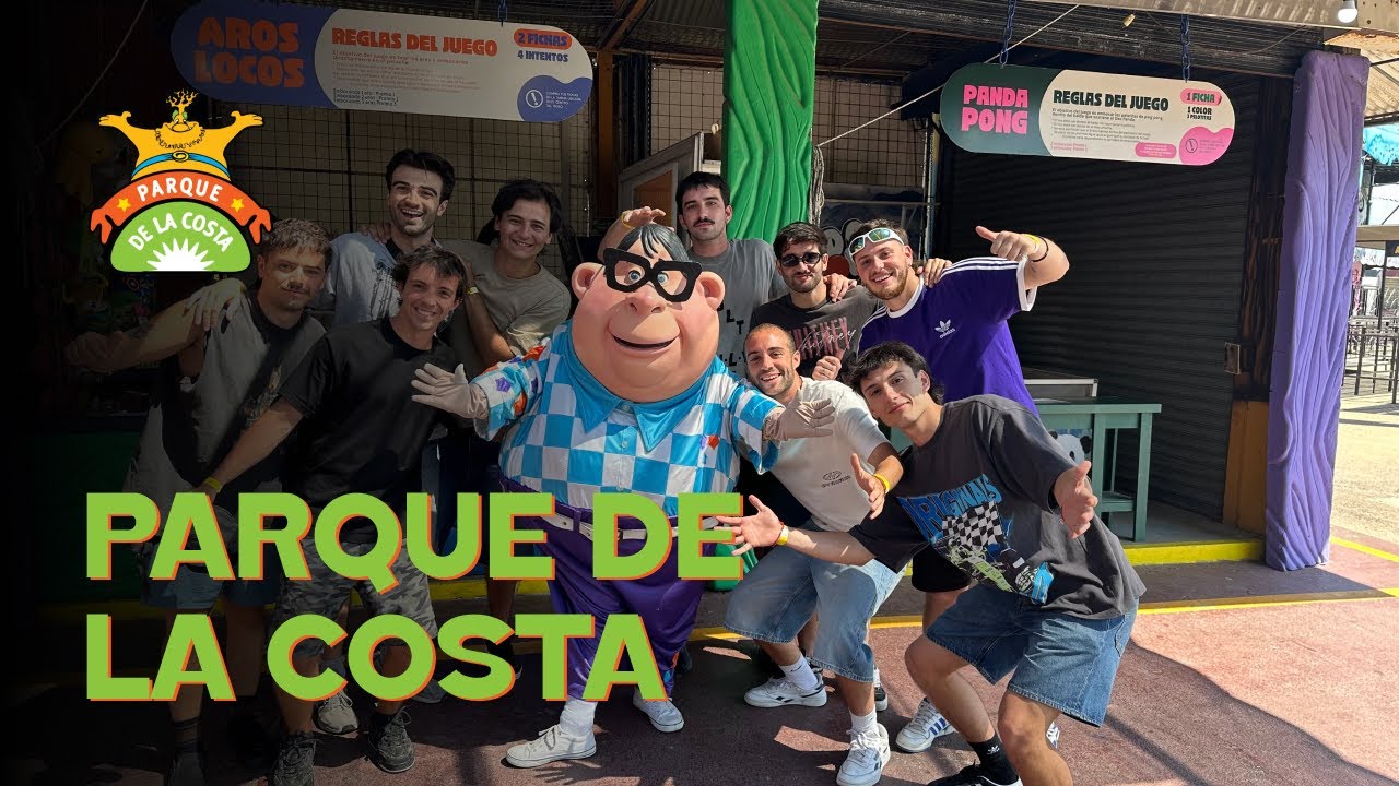 9 gordos y 1 carpincho en Parque de la Costa