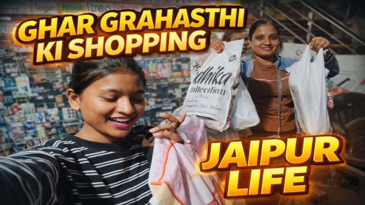 Ghr grahasthi ki shopping ✨ Day2 in jaipur|| PG life|| corporate life