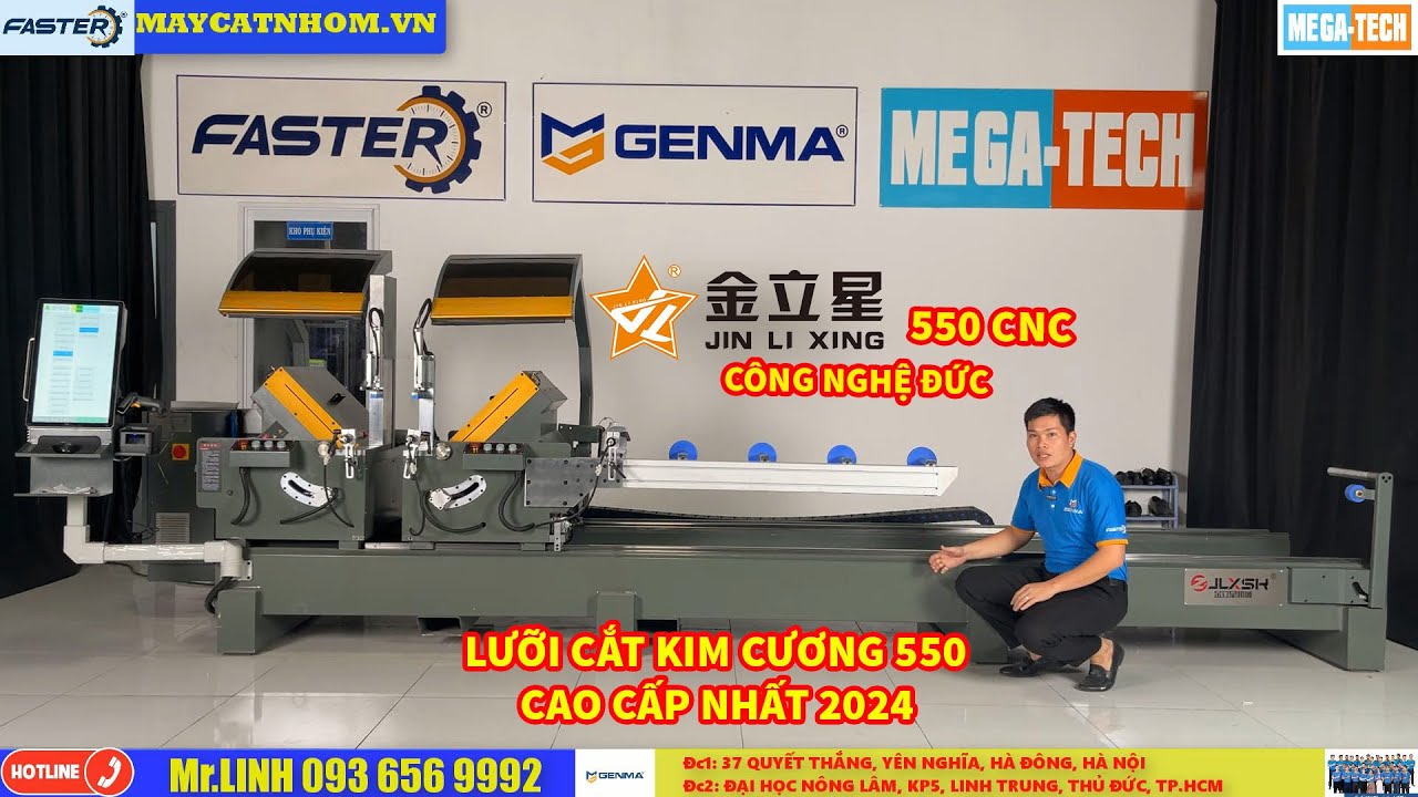 Máy cắt nhôm 2 đầu jinlixing | 3 lý do phải xem trước khi mua