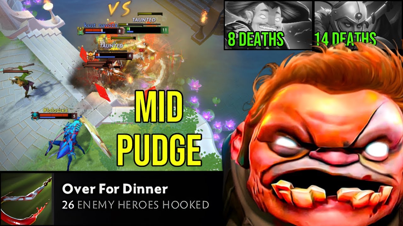 34 Kills Pudge — Every Hook Is Fresh Meat For Dinner! Non-Stop LC & Storm Spirit Butchery! Dota 2